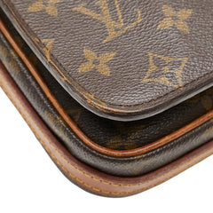 ルイ ヴィトン モノグラム サンジェルマン24 斜め掛け ショルダーバッグ M51210 ブラウン PVC レザー レディース LOUIS VUITTON 【中古】