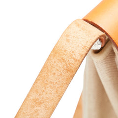 エルメス エールバッグMM トートバッグ ショルダーバッグ ベージュ ブラウン トワルアッシュ レザー レディース HERMES 【中古】