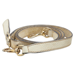 グッチ ショルダーストラップ オフホワイト レザー レディース GUCCI 【中古】