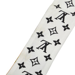 ルイ ヴィトン モノグラム バンドー BB レッツ ゴー スカーフ M76442 ホワイト ブラック マルチカラー シルク レディース LOUIS VUITTON 【中古】