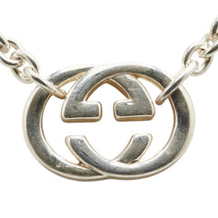グッチ インターロッキングG チェーン ネックレス 190489 J8400 8106 SV925 シルバー レディース GUCCI 【中古】