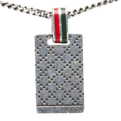 グッチ シェリーライン ディアマンテ ネックレス SV925 シルバー メンズ GUCCI 【中古】