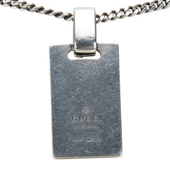 グッチ シェリーライン ディアマンテ ネックレス SV925 シルバー メンズ GUCCI 【中古】