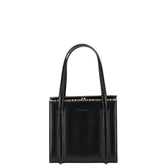 バーバリー ノバチェック シャドーホース スクエア ハンドバッグ ブラック レザー レディース BURBERRY 【中古】