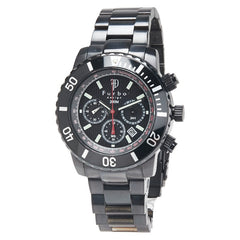 フルボ 腕時計 FS401 クオーツ ブラック文字盤 ステンレススチール メンズ Furbo 【中古】