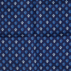 ルイ ヴィトン ポケットスクエア フル オブ ヴィヴィエンヌ スカーフ M79470 ネイビー シルク メンズ LOUIS VUITTON 【中古】