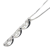 K18WG ホワイトゴールド ダイヤ0.50ct ペンダントネックレス レディース 【中古】