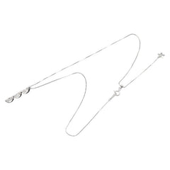 K18WG ホワイトゴールド ダイヤ0.50ct ペンダントネックレス レディース 【中古】