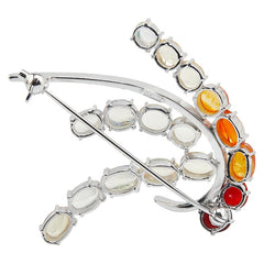 K14WG ホワイトゴールド オパール ブローチ レディース 【中古】