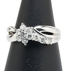 Pt900 プラチナ ダイヤ0.50ct リング 指輪 レディース 12.5号 【中古】