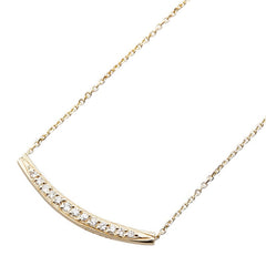 K18YG イエローゴールド ダイヤ0.07ct ネックレス レディース 【中古】
