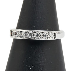 Pt900 プラチナ ダイヤ0.17ct リング 指輪 レディース 8.5号 【中古】