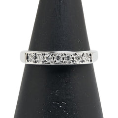 Pt900 プラチナ ダイヤ0.17ct リング 指輪 レディース 8.5号 【中古】