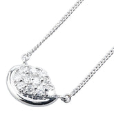 Pt850 プラチナ ダイヤ0.51ct ペンダントネックレス レディース 【中古】