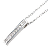 K9 ホワイトゴールド ダイヤ0.19ct ペンダントネックレス レディース 【中古】