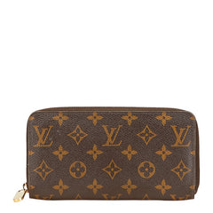 ルイ ヴィトン モノグラム ジッピーウォレット ラウンドファスナー 長財布 M60017 ブラウン PVC レディース LOUIS VUITTON 【中古】