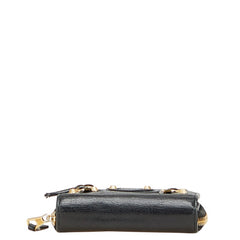 バレンシアガ 二つ折り財布 310699 ブラック レザー レディース BALENCIAGA 【中古】
