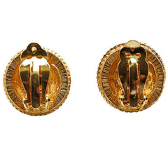 シャネル ラウンド ビジュー ラインストーン イヤリング ゴールド メッキ レディース CHANEL 【中古】