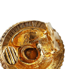 シャネル ラウンド ビジュー ラインストーン イヤリング ゴールド メッキ レディース CHANEL 【中古】