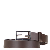 フェンディ FFバックル ベルト 80/32 ブラウン レザー レディース FENDI 【中古】