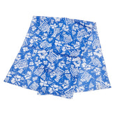 ディオール SURF chick サーフ チック スカーフ ブルー ホワイト コットン レディース Dior 【中古】