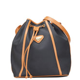 サンローラン ショルダーバッグ ブラック ブラウン ナイロン レザー レディース SAINT LAURENT 【中古】