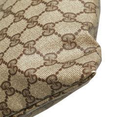 グッチ GGスプリーム オールドグッチ クラッチバッグ 97.19.303 ブラウン PVC レザー レディース GUCCI 【中古】