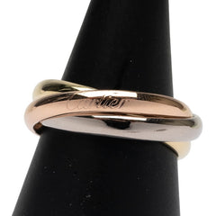 カルティエ トリニティリング リング 指輪 #55 K18YG イエローゴールド K18WG ホワイトゴールド K18PG ピンクゴールド レディース CARTIER 【中古】