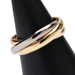 カルティエ トリニティリング リング 指輪 #55 K18YG イエローゴールド K18WG ホワイトゴールド K18PG ピンクゴールド レディース CARTIER 【中古】