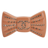 シャネル ココマーク リボン モチーフ ラインストーン ブローチ ゴールド オレンジ メッキ プラスチック レディース CHANEL 【中古】