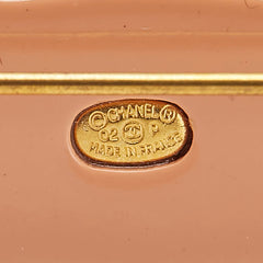 シャネル ココマーク リボン モチーフ ラインストーン ブローチ ゴールド オレンジ メッキ プラスチック レディース CHANEL 【中古】