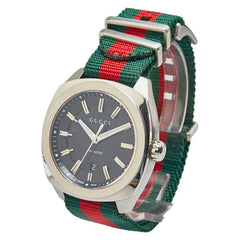 グッチ GG2570 腕時計 142.3 クオーツ ブラック文字盤 ステンレススチール レディース GUCCI 【中古】