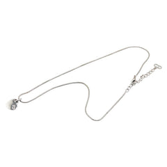 ディオール ハート CDロゴ ネックレス シルバー メタル レディース Dior 【中古】