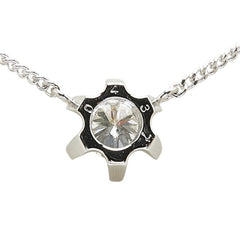 Pt900 プラチナ ダイヤ0.437ct プチ ネックレス レディース 【中古】