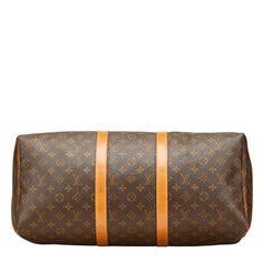ルイ ヴィトン モノグラム キーポル50 ボストンバッグ トラベルバッグ M41426 ブラウン PVC レザー レディース LOUIS VUITTON 【中古】