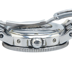 エルメス クリッパー ダイバー デイト 腕時計 CL5.210 クオーツ ネイビー文字盤 ステンレススチール レディース HERMES 【中古】