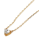 アガット プリエール ダイヤモンド D0.09ct ネックレス K18YG イエローゴールド レディース agete 【中古】