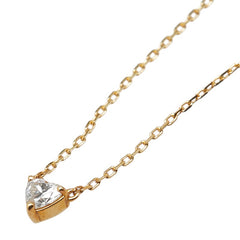 アガット プリエール ダイヤモンド D0.09ct ネックレス K18YG イエローゴールド レディース agete 【中古】
