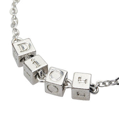 ディオール ロゴ キューブ ブレスレット シルバー メタル レディース Dior 【中古】