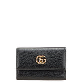 グッチ GGマーモント 6連 キーケース 456118 ブラック レザー レディース GUCCI 【中古】