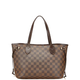 ルイ ヴィトン ダミエ ネヴァーフルPM ハンドバッグ トートバッグ N51109 ブラウン PVC レザー レディース LOUIS VUITTON 【中古】