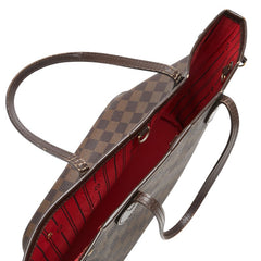 ルイ ヴィトン ダミエ ネヴァーフルPM ハンドバッグ トートバッグ N51109 ブラウン PVC レザー レディース LOUIS VUITTON 【中古】