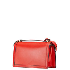 ロエベ バルセロナ 斜め掛け ショルダーバッグ レッド レザー レディース LOEWE 【中古】