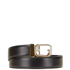 グッチ GGバックル ベルト サイズ:105/42 ブラック ブラウン レザー メンズ GUCCI 【中古】