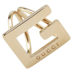 グッチ Gロゴ スカーフリング ゴールド メッキ レディース GUCCI 【中古】