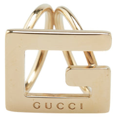 グッチ Gロゴ スカーフリング ゴールド メッキ レディース GUCCI 【中古】