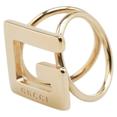 グッチ Gロゴ スカーフリング ゴールド メッキ レディース GUCCI 【中古】