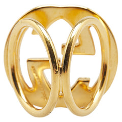 グッチ インターロッキングG スカーフリング ゴールド メッキ レディース GUCCI 【中古】