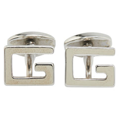 グッチ Gロゴ カフス シルバー メタル メンズ GUCCI 【中古】