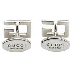 グッチ Gロゴ カフス シルバー メタル メンズ GUCCI 【中古】